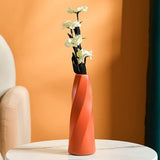 Darrahopens Home & Garden > Decor > Vases & Table Decor Plastic Vase Imitation Ceramic Flower Pot Table Arrangement Dark Blue