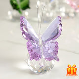 Darrahopens Home & Garden > Decor > Vases & Table Decor purple fantasy**"Crystal Wing Radiance" | 5.5cm Gradient Crystal Butterfly Sculpture — Poetry Captured in a Moment, an Eternal Gift Illuminating Space and Heart**