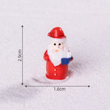 Darrahopens Home & Garden > Decor > Vases & Table Decor Red Santa Claus 5 Pack Miniature Christmas Figurines DIY Micro Landscape Decoration Accessories Cute Resin Ornaments for Holiday Crafts
