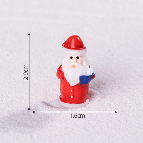 Darrahopens Home & Garden > Decor > Vases & Table Decor Red Santa Claus 5 Pack Miniature Christmas Figurines DIY Micro Landscape Decoration Accessories Cute Resin Ornaments for Holiday Crafts
