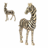 Darrahopens Home & Garden > Decor > Vases & Table Decor Resin Zebra Statues Gold Vivid Slip Resistant Compact Simulated Animal Statues for Home Decoration In Australia - Darrahopens