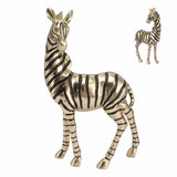 Darrahopens Home & Garden > Decor > Vases & Table Decor Resin Zebra Statues Gold Vivid Slip Resistant Compact Simulated Animal Statues for Home Decoration In Australia - Darrahopens