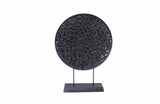 Darrahopens Home & Garden > Decor > Vases & Table Decor Round Pressed Gold Table Decor - Black