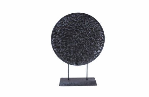 Darrahopens Home & Garden > Decor > Vases & Table Decor Round Pressed Gold Table Decor - Black