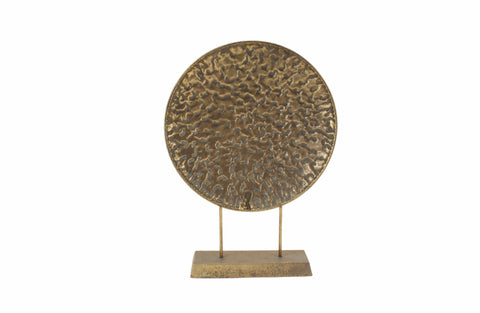Darrahopens Home & Garden > Decor > Vases & Table Decor Round Pressed Gold Table Decor - Gold