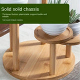 Darrahopens Home & Garden > Decor > Vases & Table Decor Round Tabletop Flower Stand Balcony Storage Shelf Display Rack Indoor Outdoor