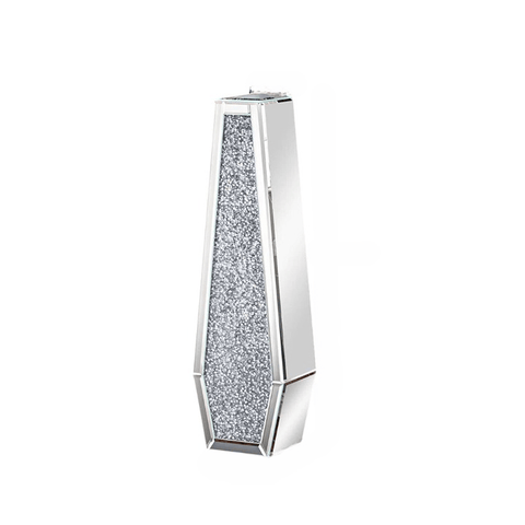 Darrahopens Home & Garden > Decor > Vases & Table Decor Silver Mirrored Floor Vase Luxury Diamond Flower Vase Living Room Home Office