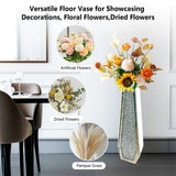 Darrahopens Home & Garden > Decor > Vases & Table Decor Silver Mirrored Floor Vase Luxury Diamond Flower Vase Living Room Home Office