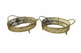 Darrahopens Home & Garden > Decor > Vases & Table Decor Tessa Round Tray - Set of 2 - Gold