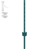 Darrahopens Home & Garden > Decor > Vases & Table Decor VEVOR 3 Feet Fence Post, 10 Pack U-Channel Heavy Duty Metal Fence Posts, Sturdy Steel Fence Stakes for Garden Yard, Lawn, Farms and Outdoor Wire Fencing, Green