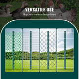 Darrahopens Home & Garden > Decor > Vases & Table Decor VEVOR 3 Feet Fence Post, 10 Pack U-Channel Heavy Duty Metal Fence Posts, Sturdy Steel Fence Stakes for Garden Yard, Lawn, Farms and Outdoor Wire Fencing, Green