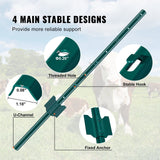 Darrahopens Home & Garden > Decor > Vases & Table Decor VEVOR 3 Feet Fence Post, 10 Pack U-Channel Heavy Duty Metal Fence Posts, Sturdy Steel Fence Stakes for Garden Yard, Lawn, Farms and Outdoor Wire Fencing, Green
