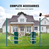 Darrahopens Home & Garden > Decor > Vases & Table Decor VEVOR 3 Feet Fence Post, 10 Pack U-Channel Heavy Duty Metal Fence Posts, Sturdy Steel Fence Stakes for Garden Yard, Lawn, Farms and Outdoor Wire Fencing, Green