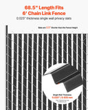 Darrahopens Home & Garden > Decor > Vases & Table Decor VEVOR Bottom Locking Privacy Slats, Single-Wall Vertical Bottom-Locking Slats for Chain-Link Fence, High-Density HDPE Chain Link Slats Ideally Fit 1.8 m High Fence for Garden Farm Sports Field(Black)