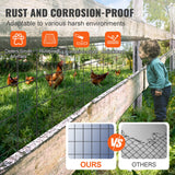 Darrahopens Home & Garden > Decor > Vases & Table Decor VEVOR Hardware Cloth, 24'' x 50' Galvanized Wire Mesh Roll, 16 Gauge Chicken Wire Fence Roll, Vinyl Coating Metal Wire Mesh for Chicken Coop Barrier, Rabbit Snake Fences, Poultry Enclosures