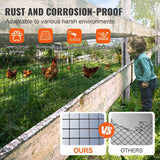 Darrahopens Home & Garden > Decor > Vases & Table Decor VEVOR Hardware Cloth, 36'' x 100' Galvanized Wire Mesh Roll, 19 Gauge Chicken Wire Fence Roll, Vinyl Coating Metal Wire Mesh for Chicken Coop Barrier, Rabbit Snake Fences, Poultry Enclosures