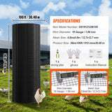 Darrahopens Home & Garden > Decor > Vases & Table Decor VEVOR Hardware Cloth, 36'' x 100' Galvanized Wire Mesh Roll, 19 Gauge Chicken Wire Fence Roll, Vinyl Coating Metal Wire Mesh for Chicken Coop Barrier, Rabbit Snake Fences, Poultry Enclosures