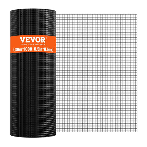 Darrahopens Home & Garden > Decor > Vases & Table Decor VEVOR Hardware Cloth, 36'' x 100' Galvanized Wire Mesh Roll, 19 Gauge Chicken Wire Fence Roll, Vinyl Coating Metal Wire Mesh for Chicken Coop Barrier, Rabbit Snake Fences, Poultry Enclosures