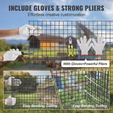 Darrahopens Home & Garden > Decor > Vases & Table Decor VEVOR Hardware Cloth, 36'' x 50' Galvanized Wire Mesh Roll, 19 Gauge Chicken Wire Fence Roll, Vinyl Coating Metal Wire Mesh for Chicken Coop Barrier, Rabbit Snake Fences, Poultry Enclosures