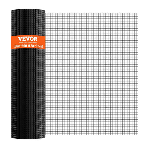 Darrahopens Home & Garden > Decor > Vases & Table Decor VEVOR Hardware Cloth, 36'' x 50' Galvanized Wire Mesh Roll, 19 Gauge Chicken Wire Fence Roll, Vinyl Coating Metal Wire Mesh for Chicken Coop Barrier, Rabbit Snake Fences, Poultry Enclosures
