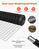 Darrahopens Home & Garden > Decor > Vases & Table Decor VEVOR Hardware Cloth 91cm x 7.62m, 2 x 3 in Mesh 16 Gauge Galvanized Wire Mesh Roll, Weather-Resistant Vinyl Coated Chicken Wire Fencing, Heavy Duty Welded Garden Plant Fencing for Rabbit Cage Snake