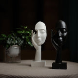 Darrahopens Home & Garden > Decor > Vases & Table Decor White Style 3 Elegant Abstract Face Sculpture - Modern Resin Art Figurine, Hand & Mask Home Decor Accent