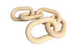 Darrahopens Home & Garden > Decor > Vases & Table Decor Wooden Chain Link Décor - Natural