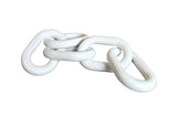 Darrahopens Home & Garden > Decor > Vases & Table Decor Wooden Chain Link Décor - White