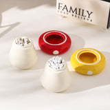 Darrahopens Home & Garden > Decor > Vases & Table Decor Yellow Stylish Mushroom Ceramic Toothpick Holder and Cotton Swab Jar for Home Kitchen Table Decor(Excluding cotton swabs, dental floss, etc.)