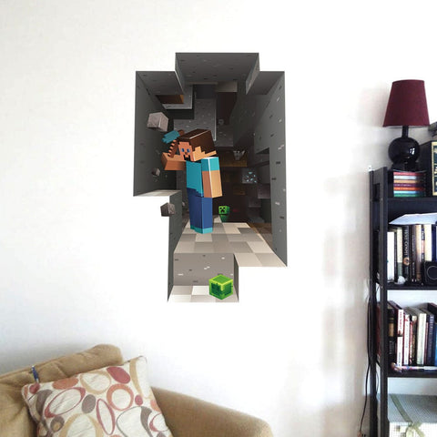 Darrahopens Home & Garden > Decor > Wallpaper New Style 2-Pack for Minecraft Giant Scale and Attach Wall Sticker Cartoon Stic_OF