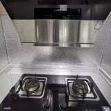 Darrahopens Home & Garden > Decor > Wallpaper Silver Self Adhesive Vinyl Wallpaper Aluminum Foil Look Waterproof Greaseproof For Kitchen Cupboards Diy Wall Stickers