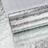 Darrahopens Home & Garden > Decor > Wallpaper Silver Self Adhesive Vinyl Wallpaper Aluminum Foil Look Waterproof Greaseproof For Kitchen Cupboards Diy Wall Stickers