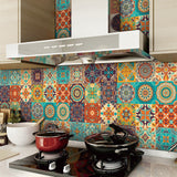 Darrahopens Home & Garden > Decor > Wallpaper Waterproof Tile Stickers 15x15cm 24 pcs for Kitchen Furniture Table