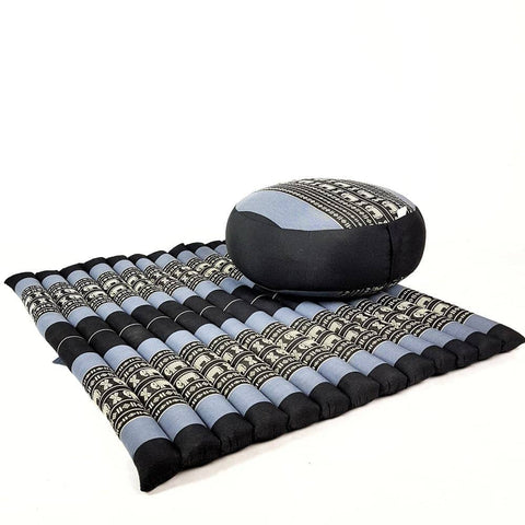 Darrahopens Home & Garden > Decor Zafu & Zabuton Meditation Set Blue/Elephant