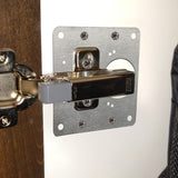 Darrahopens Home & Garden > DIY 1 Pcs Kitchen Cupboard Door Cabinet Hinges Repair Plate Brackets Kit Fixing Screws