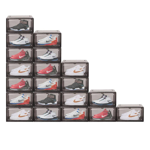 Darrahopens Home & Garden > DIY 10Pcs Premium Acrylic Shoe Box Sneaker Display Storage Case  Boxes Magnetic Door Au