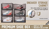 Darrahopens Home & Garden > DIY 10Pcs Premium Acrylic Shoe Box Sneaker Display Storage Case  Boxes Magnetic Door Au