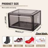 Darrahopens Home & Garden > DIY 10Pcs Premium Acrylic Shoe Box Sneaker Display Storage Case  Boxes Magnetic Door Au