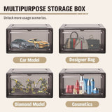 Darrahopens Home & Garden > DIY 10Pcs Premium Acrylic Shoe Box Sneaker Display Storage Case  Boxes Magnetic Door Au