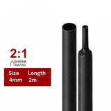 Darrahopens Home & Garden > DIY 2m Polyolefin Shrink Tube 5/32" (4mm) 2:1 Ratio Heat Shrink Tubing Sleeving Wrap Shrinking
