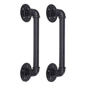 Darrahopens Home & Garden > DIY 2Pcs Sliding Barn Door Handle 14 inch 36cm Industrial Pipe Door Pull Handle, Grab Bar, Towel Bar