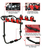 Darrahopens Home & Garden > DIY 3 Bike Universal Cycle Bicycle Car Rear Carrier Rack Hanger Mount for Car Sedan Hatchback Minivan SUV