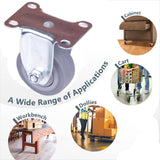 Darrahopens Home & Garden > DIY 3 inch Heavy Duty Caster Wheels Fixed Casters Castor Wheels Cart Furniture Workbench