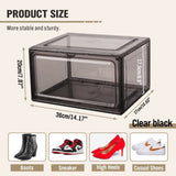 Darrahopens Home & Garden > DIY 5Pcs Premium Acrylic Shoe Box Sneaker Display Storage Case  Boxes Magnetic Door Au