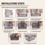 Darrahopens Home & Garden > DIY 5Pcs Premium Acrylic Shoe Box Sneaker Display Storage Case  Boxes Magnetic Door Au