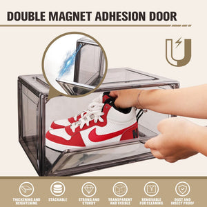 Darrahopens Home & Garden > DIY 5Pcs Premium Acrylic Shoe Box Sneaker Display Storage Case  Boxes Magnetic Door Au