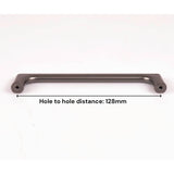 Darrahopens Home & Garden > DIY Black Zinc Kitchen Cabinet Handles Drawer Bar Handle Pull 128mm