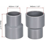 Darrahopens Home & Garden > DIY > Building Materials 0Mm X 32Mm Pvc Pipe Coupling Hub Reducer Dwv Grey 2 pcs
