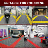 Darrahopens Home & Garden > DIY > Building Materials 1.8 cm thick plastic interlocking floor tiles/grilles for car wash bays and car detailing shops - plastic divider mats - yellow （1pc）