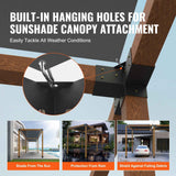 Darrahopens Home & Garden > DIY > Building Materials 2 Pack 4 Way Pergola Bracket Kit for 4x4 Posts Heavy Duty Corner Brackets DIY Wood Post Base for Gazebo Patio Pergola Log Cabin Outdoor